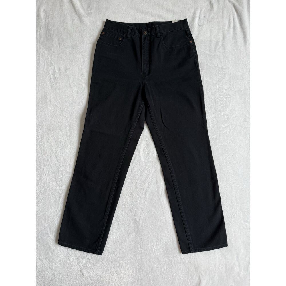 Texwood Vintage 90s Straight Leg Black Jeans 100% Cotton Size 31